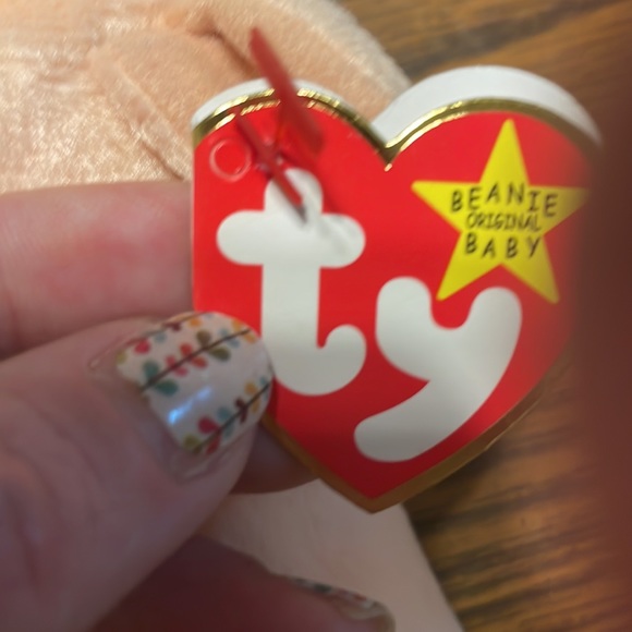 Knuckles the pig small ty beanie baby in excellent condition tag is perfect - Picture 6 of 7